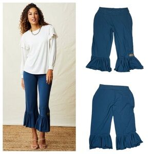 Matilda Jane Blue Big Ruffle Pants Size XL